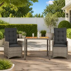 Practical 3 Piece Garden Dining Set for Your Outdoor Area