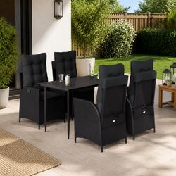 Functional 5 Piece Dining Set for Patio Gatherings