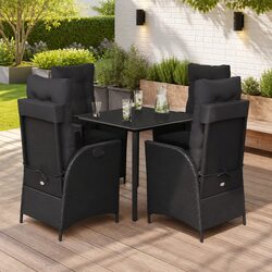 Practical 5-Piece Garden Dining Set for Outdoor Enjoyment
