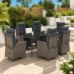 Versatile 7 Piece Dining Set for Your Patio or Garden