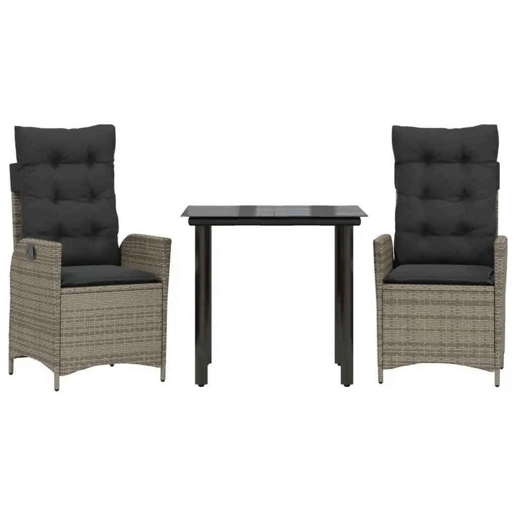 3 Piece Garden Dining Set for Outdoor Use
