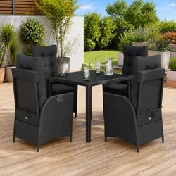 5 Piece Garden Dining Set for Outdoor Use