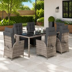 Versatile 9 Piece Garden Dining Set for Any Outdoor Setting