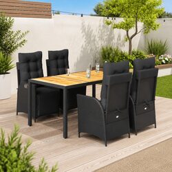 Practical 5 Piece Dining Set for Gardens and Patios