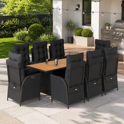 Practical 9-Piece Dining Set for Your Outdoor Gatherings