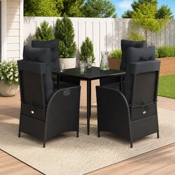 Practical 5-Piece Garden Dining Set for Outdoor Enjoyment