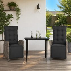 Practical 3 Piece Garden Dining Set for Your Outdoor Use
