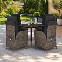 Practical 5 Piece Outdoor Dining Set for Any Garden