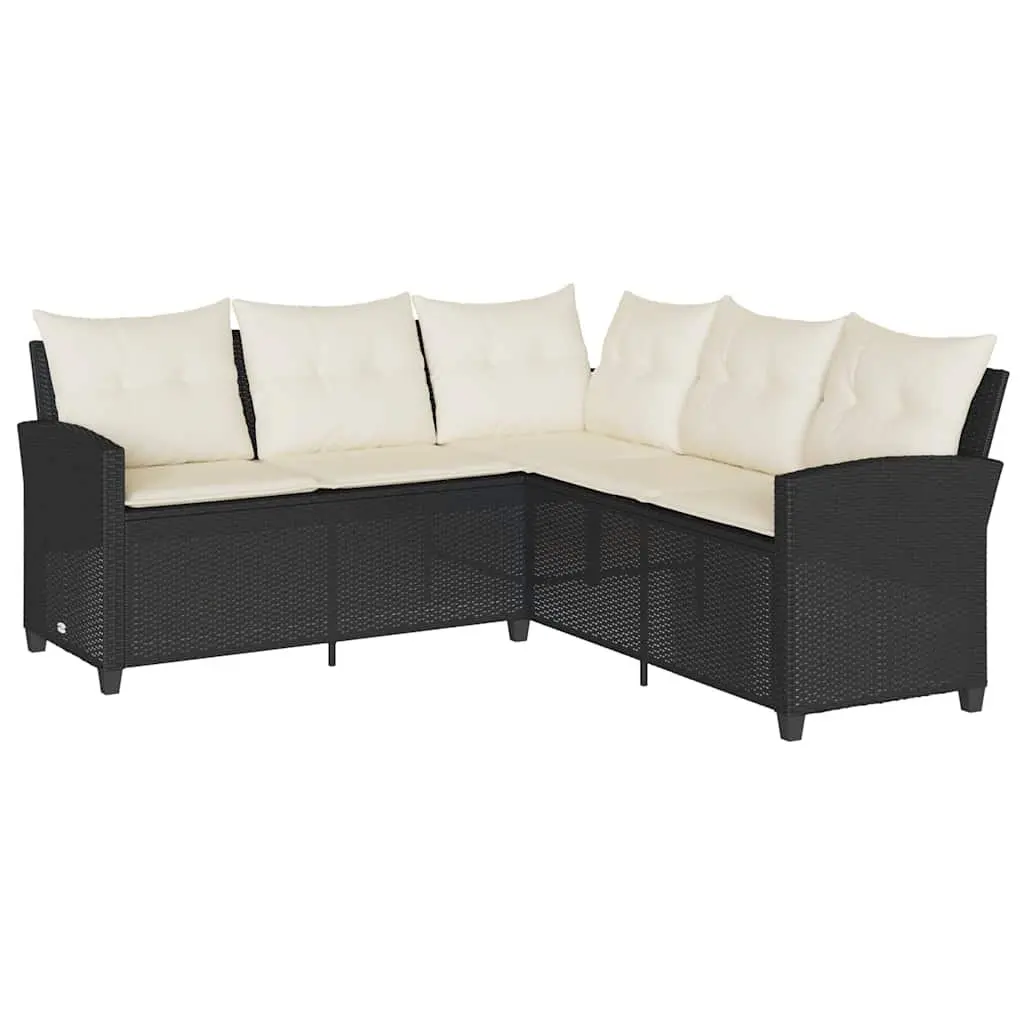 L-Shaped Garden Sofa Set for Outdoor Use