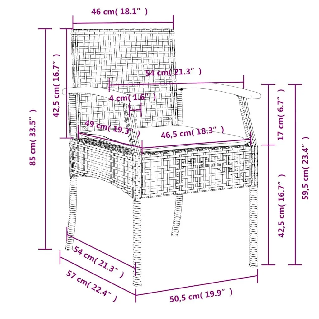 9 Piece Outdoor Dining Set Black Poly Rattan Garden Furniture Patio Table Chairs