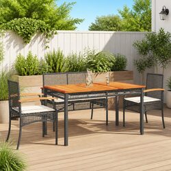 Practical 5 Piece Garden Dining Set for Any Outdoor Occasion