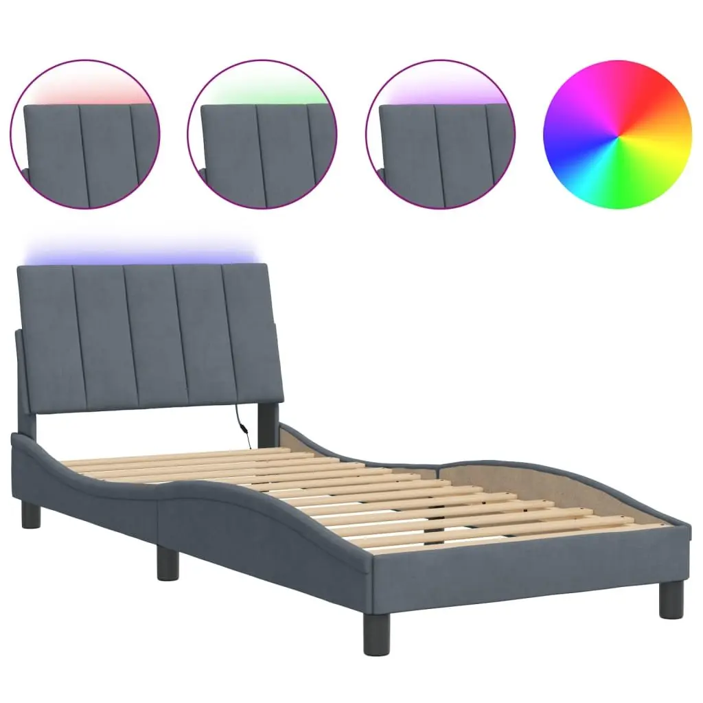 Bed Frame with LED Lights for Modern Bedrooms