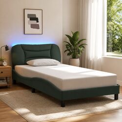 Functional King Single Bed Frame with LED Lights for Any Bedroom