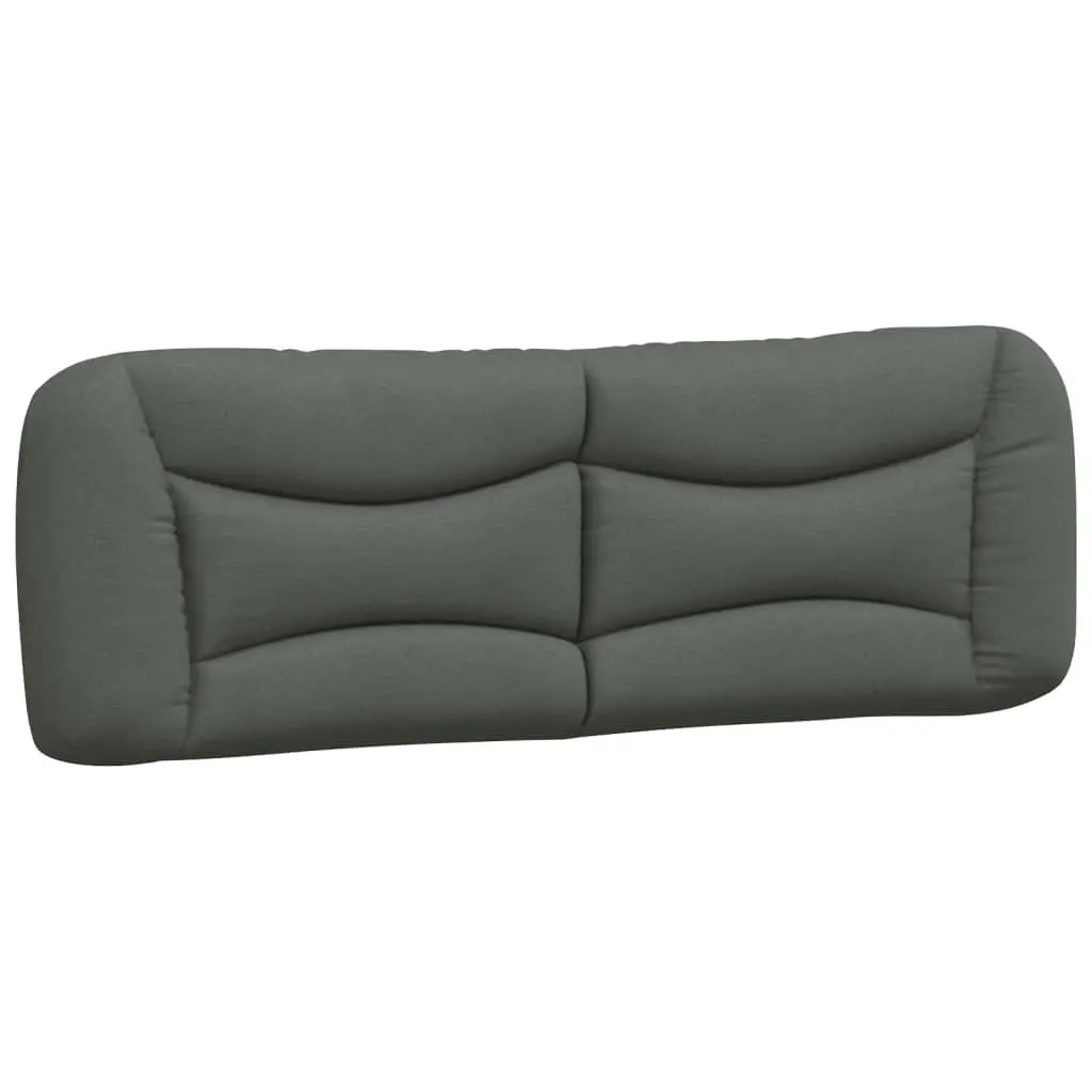 Queen Bed Frame Grey Fabric 152x203 cm with LED Lights