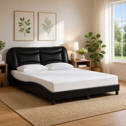 Functional Bed Frame with LED Lighting for Modern Bedrooms