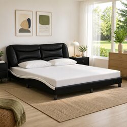 Versatile Bed Frame with LED Lights for Various Spaces 180x200 cm