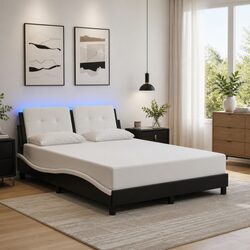 Practical Bed Frame with LED Lights for Every Bedroom