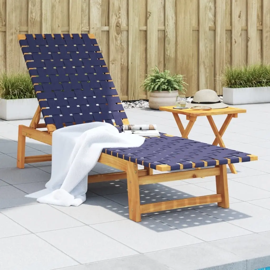 Sun Lounger with Integrated Table for Home Use