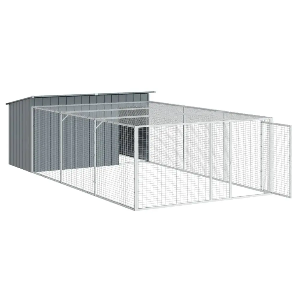Dog House with Run for Outdoor Living