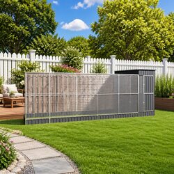 Large Steel Aviary with Extension for Practical Outdoor Use
