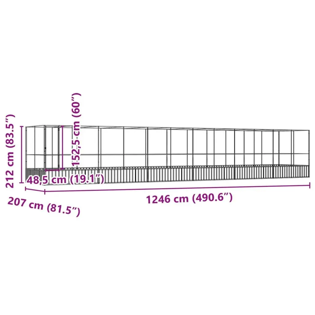 Large Bird Aviary with Extension Outdoor Cage Steel Mesh Enclosure