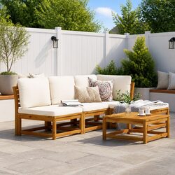 5 Piece Outdoor Sectional Sofa Set: Ideal for Any Patio