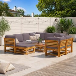 Practical 10-Piece Outdoor Sofa Set for Versatile Use