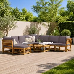 Practical 9-Piece Outdoor Sofa Set for Your Garden