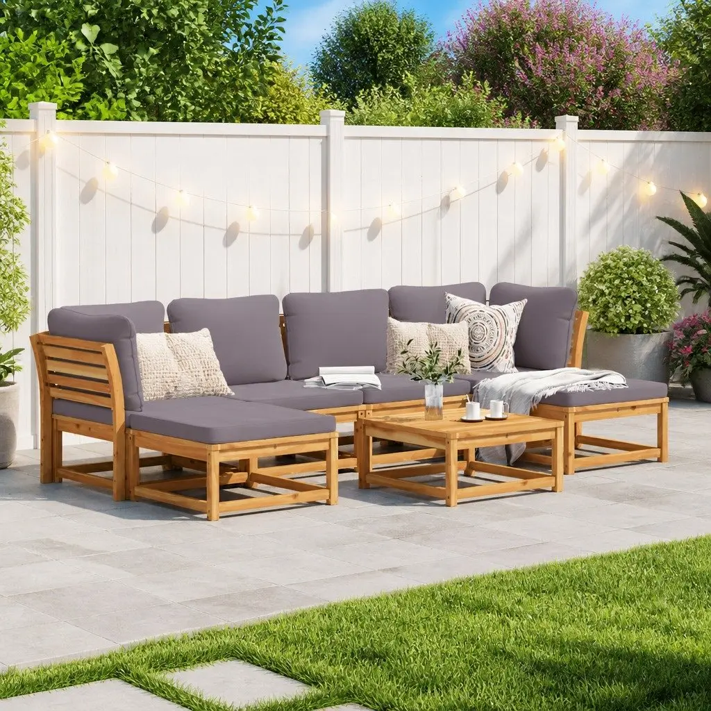 7 Piece Outdoor Sectional Sofa Set