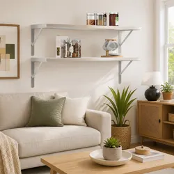 Wall-Mounted Floating Shelves - 2 pcs, 100x40 cm
