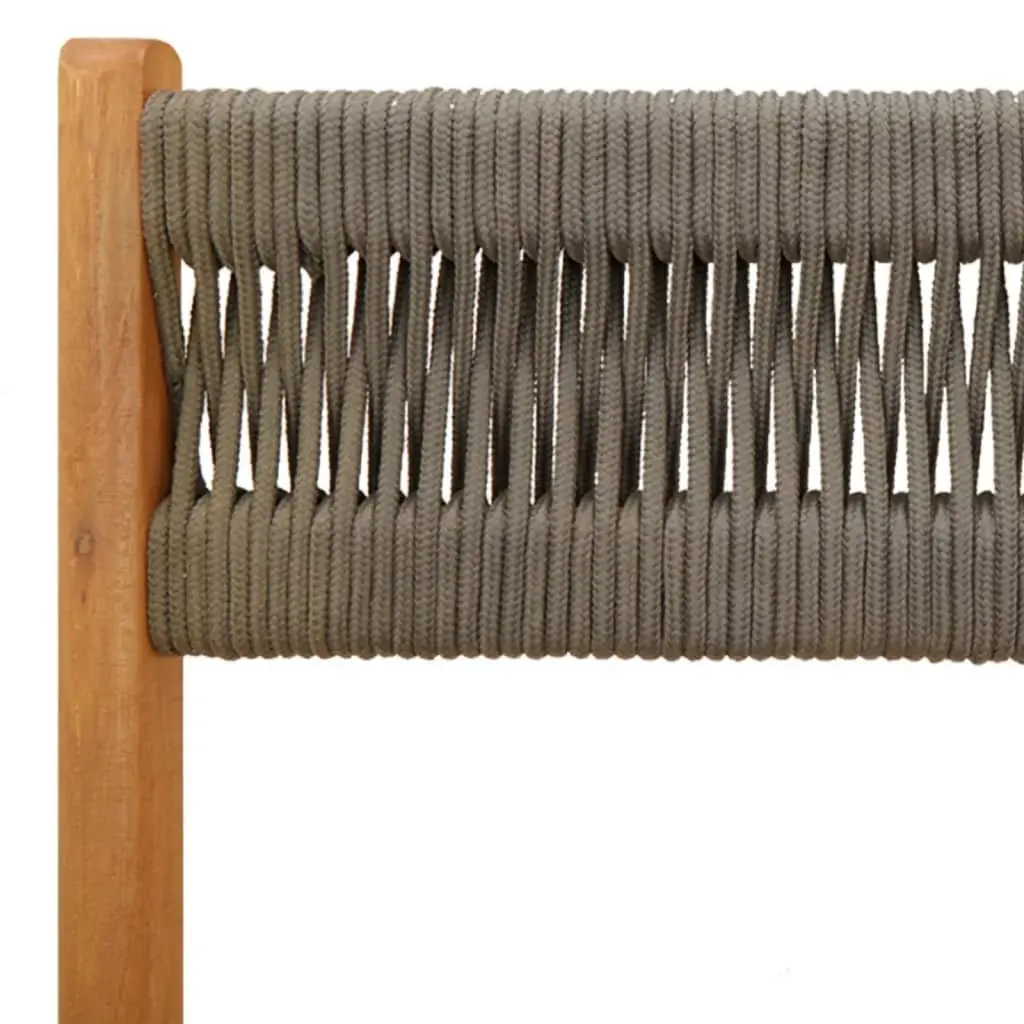 Folding Garden Chairs Acacia Wood Grey 4 Piece Outdoor Seating Patio Furniture