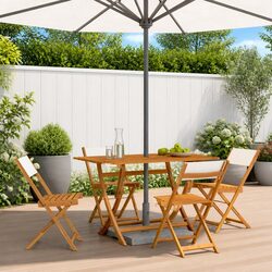 Practical Set of 4 Folding Garden Chairs