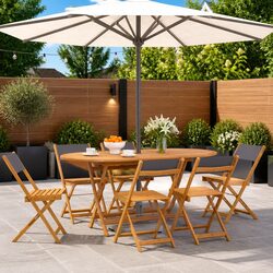 Practical Folding Garden Chairs Set of 6 for Your Outdoor Needs