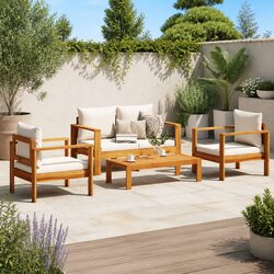 Versatile 4 Piece Garden Sofa Set for Your Outdoor Needs