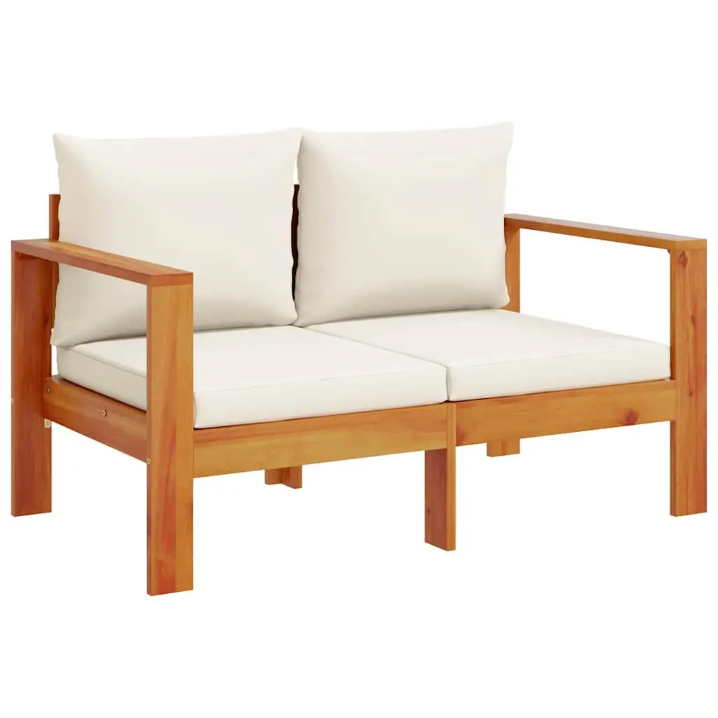 Garden Sofa Set 3 Piece Outdoor Furniture Patio Couch with Cushions Solid Wood