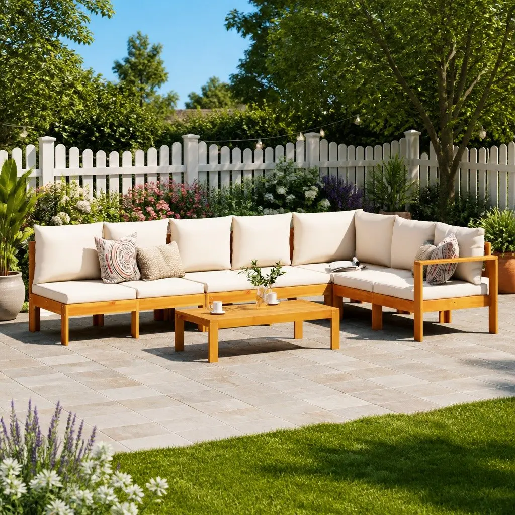 5-Piece Garden Sofa Set for Patios and Backyards