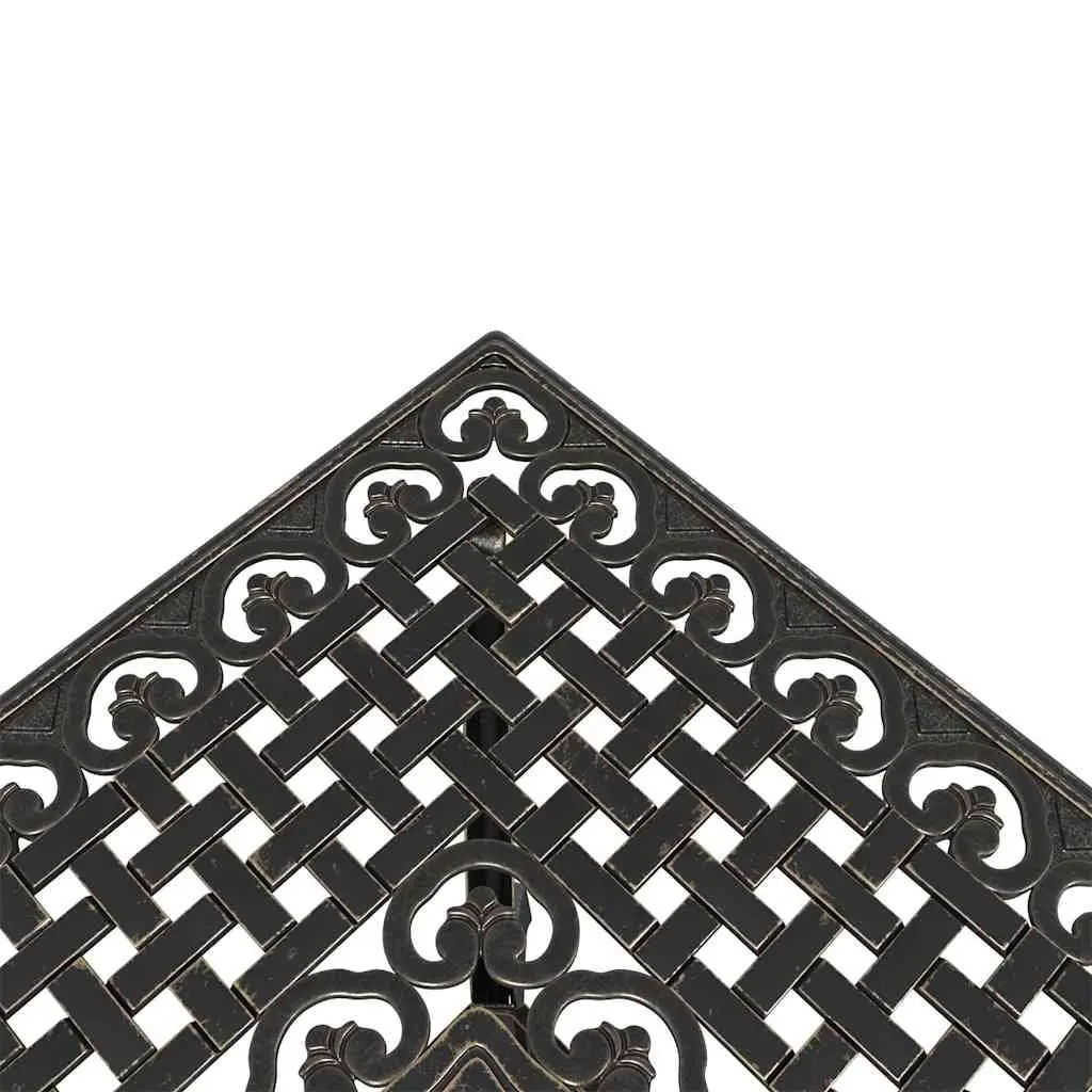 Outdoor Bistro Set 3 Piece Garden Patio Furniture Brown Conversation Seating