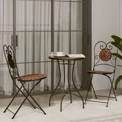 Versatile Mosaic Bistro Set for Indoor and Outdoor Use