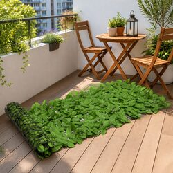 Practical Green Leaves Privacy Screen for Outdoor Use