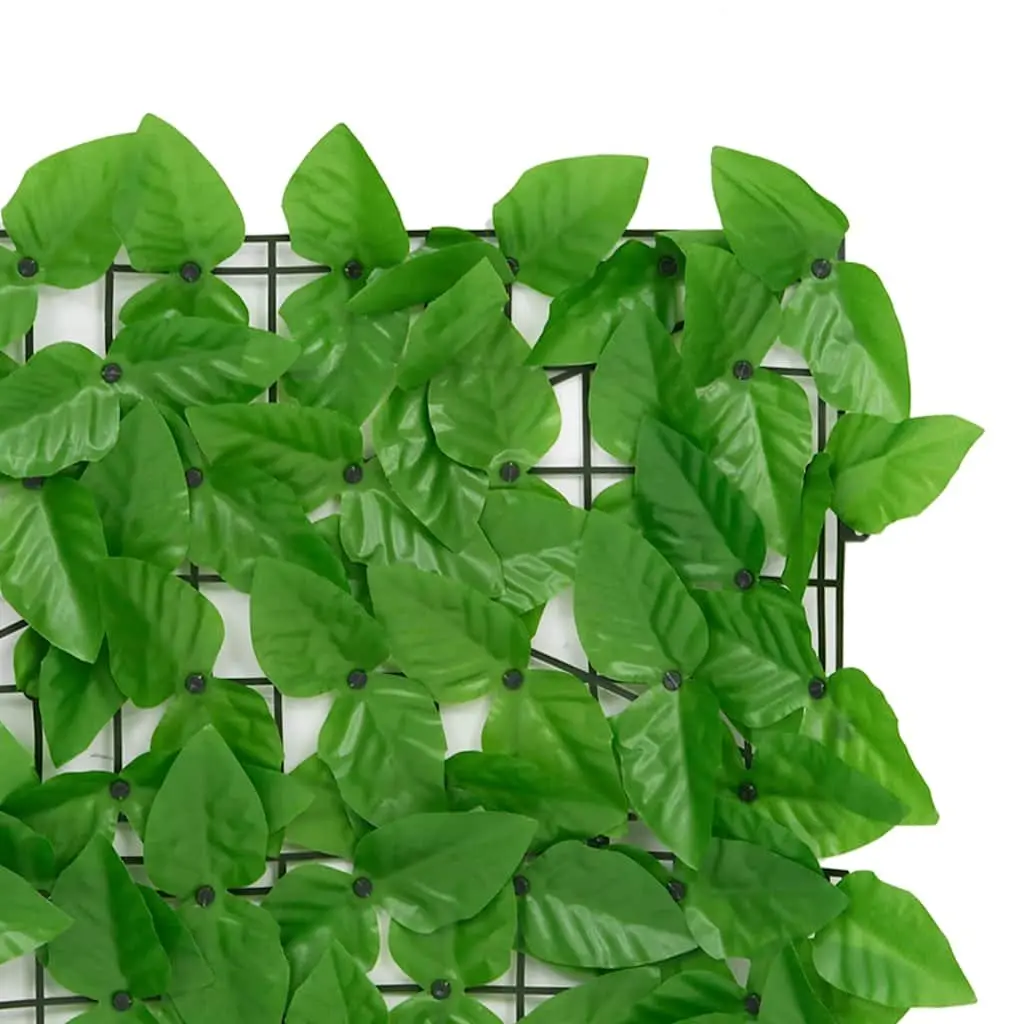 Privacy Screen Polyethene 600 x 75 cm Green Leaves Outdoor Garden Fence Windbreak Sunshade
