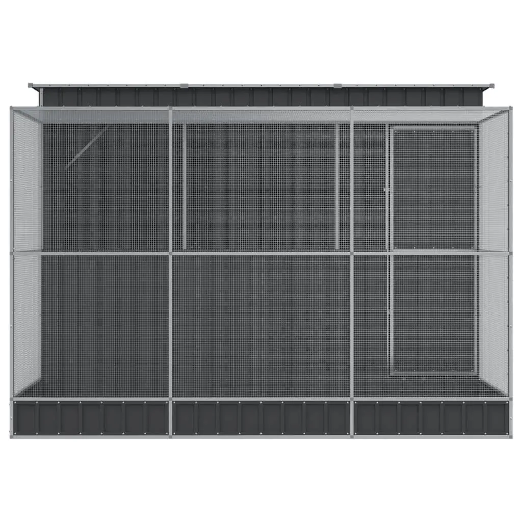 Bird Aviary Steel Mesh Cage Large Outdoor 290x303x216cm Silver