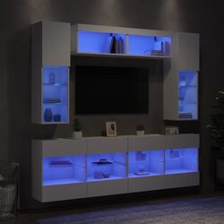 6 Piece TV Wall Cabinet Ideal for Any Room