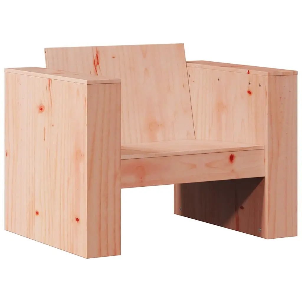 2 Piece Garden Lounge Set Outdoor Patio Furniture Solid Wood Armrest Backrest