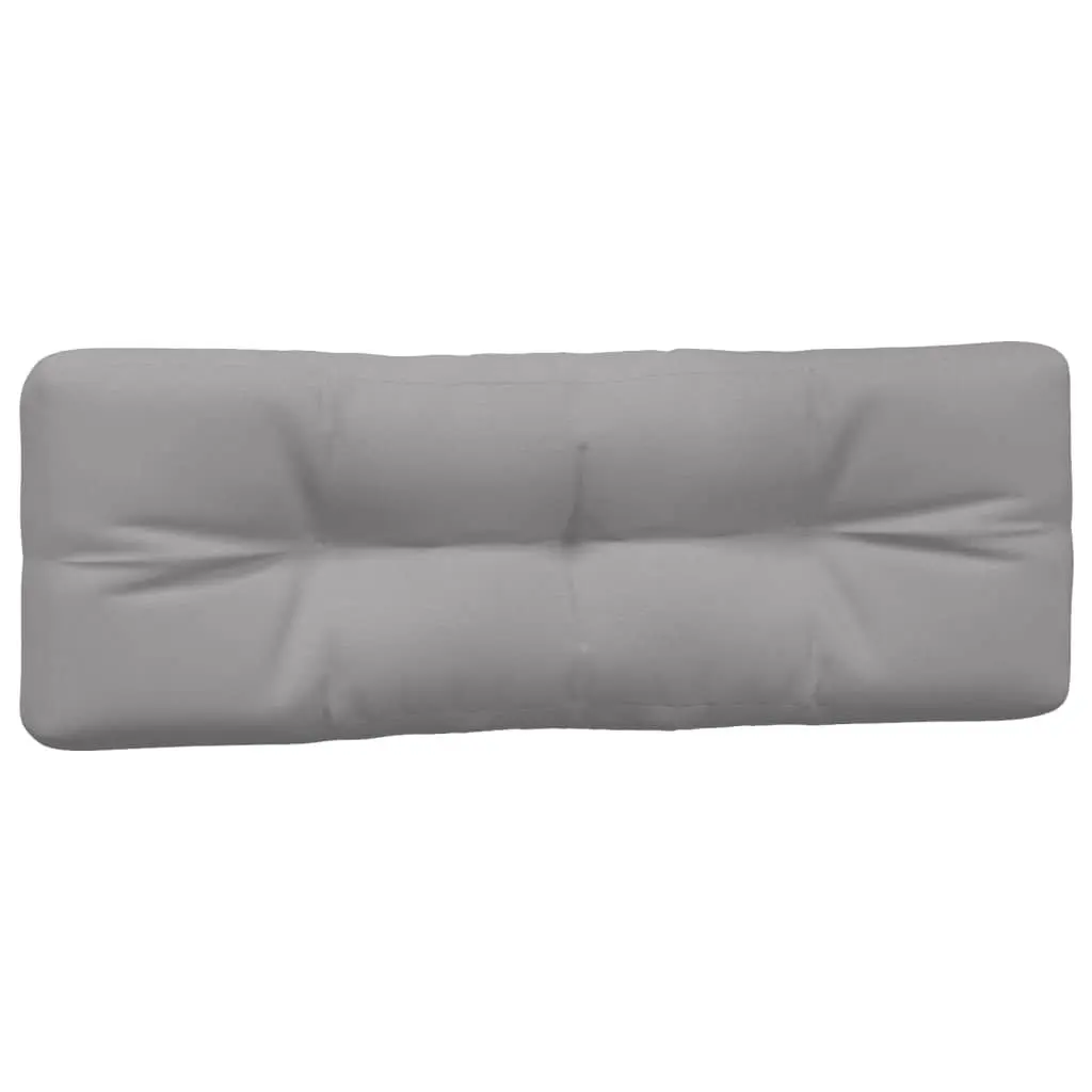 Outdoor Seat Pad Cushions Grey Polyester Fabric 3 Piece for Garden Sofa