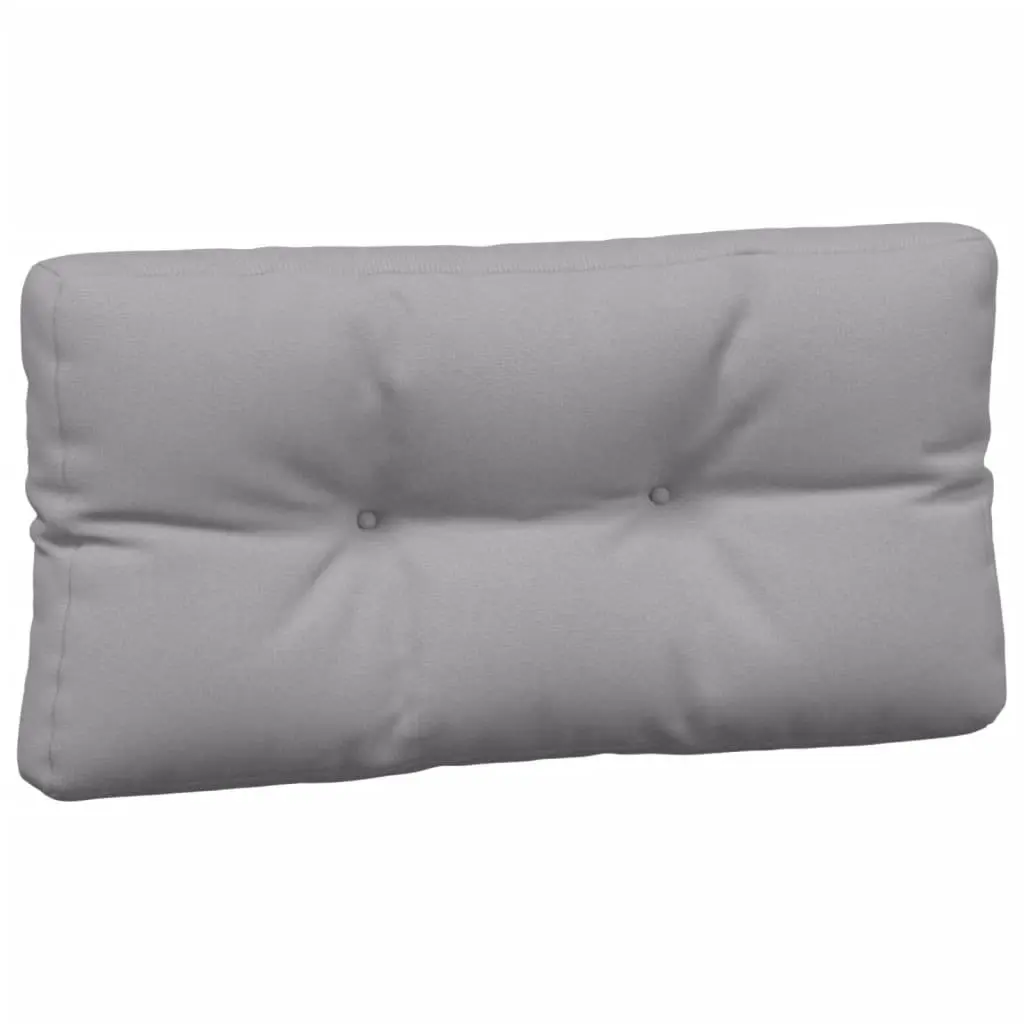 Outdoor Seat Pad Cushions Grey Polyester Fabric 3 Piece for Garden Sofa