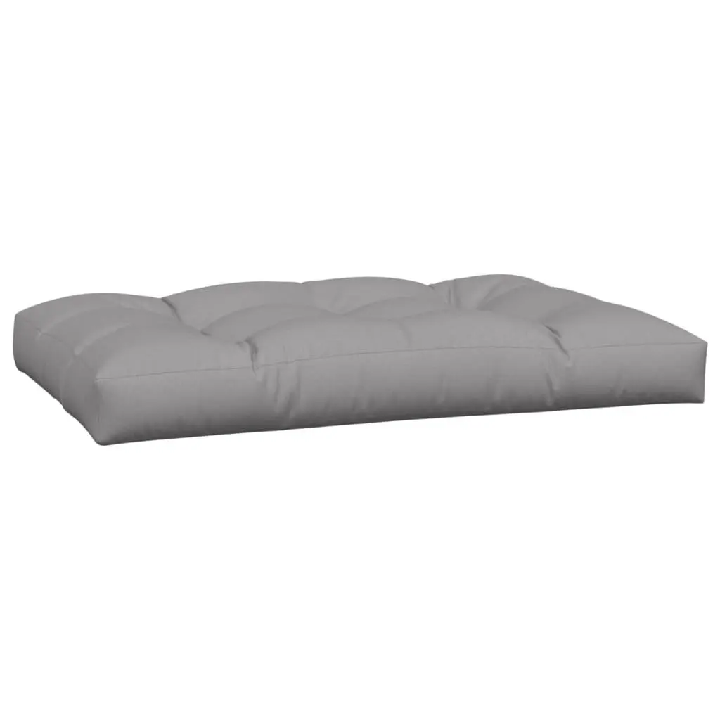 Outdoor Seat Pad Cushions Grey Polyester Fabric 3 Piece for Garden Sofa
