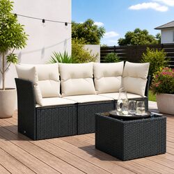 Practical 4 Piece Sofa Set for Any Outdoor Setting