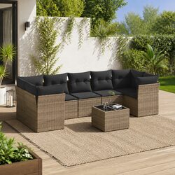 8 Piece Outdoor Sofa Set for Relaxing and Entertaining