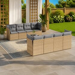 Perfect for Gatherings: 9-Piece Garden Sofa Set
