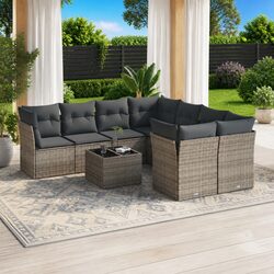 Versatile 9 Piece Garden Sofa Set for Outdoor Living